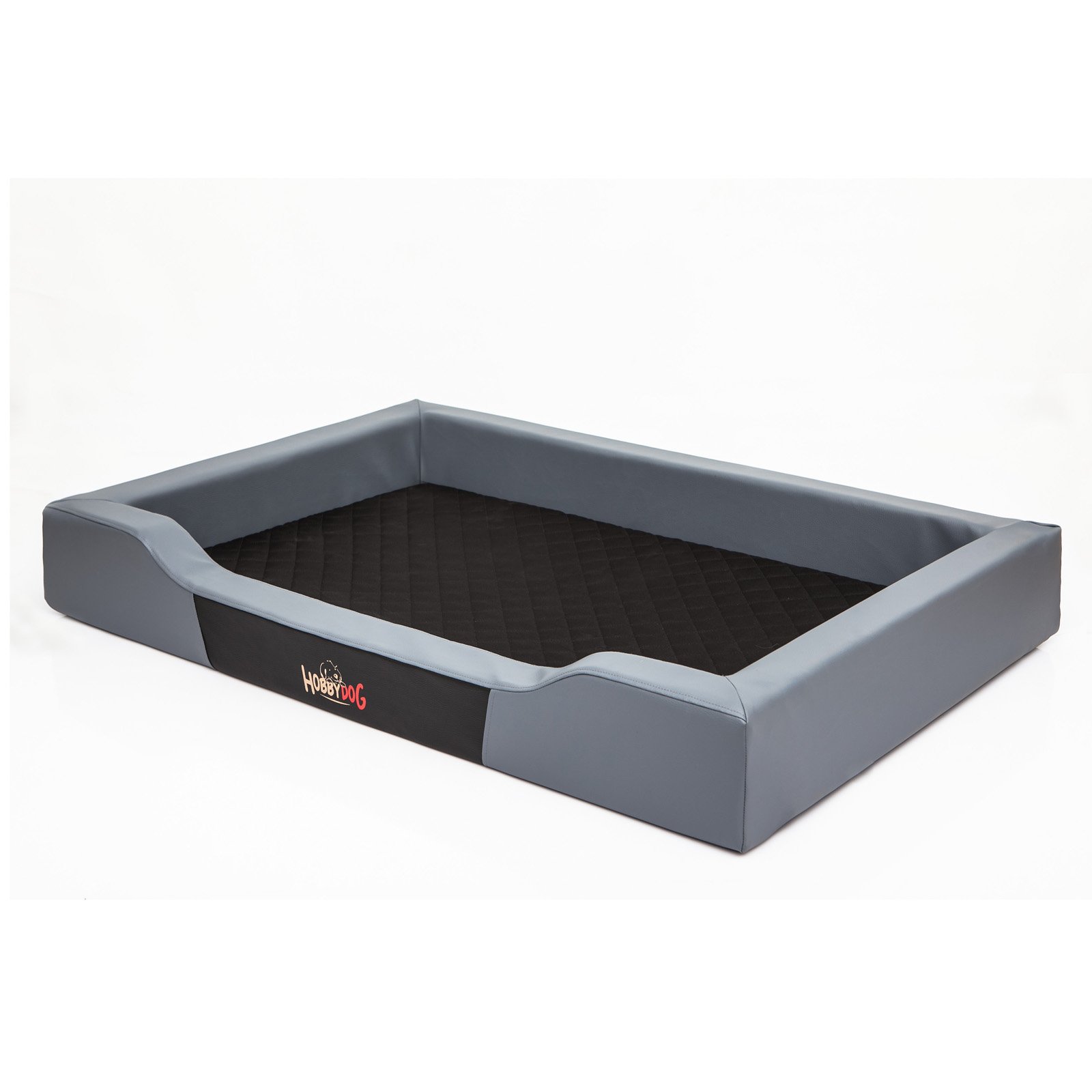 Premium Hobbydog Cordura Deluxe Dog Bed - Large Size, Graphite Color - Durable & Waterproof Pet Bed for Large Dogs - Perfect for Home, Crate & Travel Use