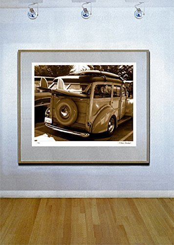 Woody Surf Wagon Fine Art Surfing Photography Print by Michael Verlangieri - Perfect for Beach House Decor, Surf Enthusiast Gifts & Coastal Wall Art