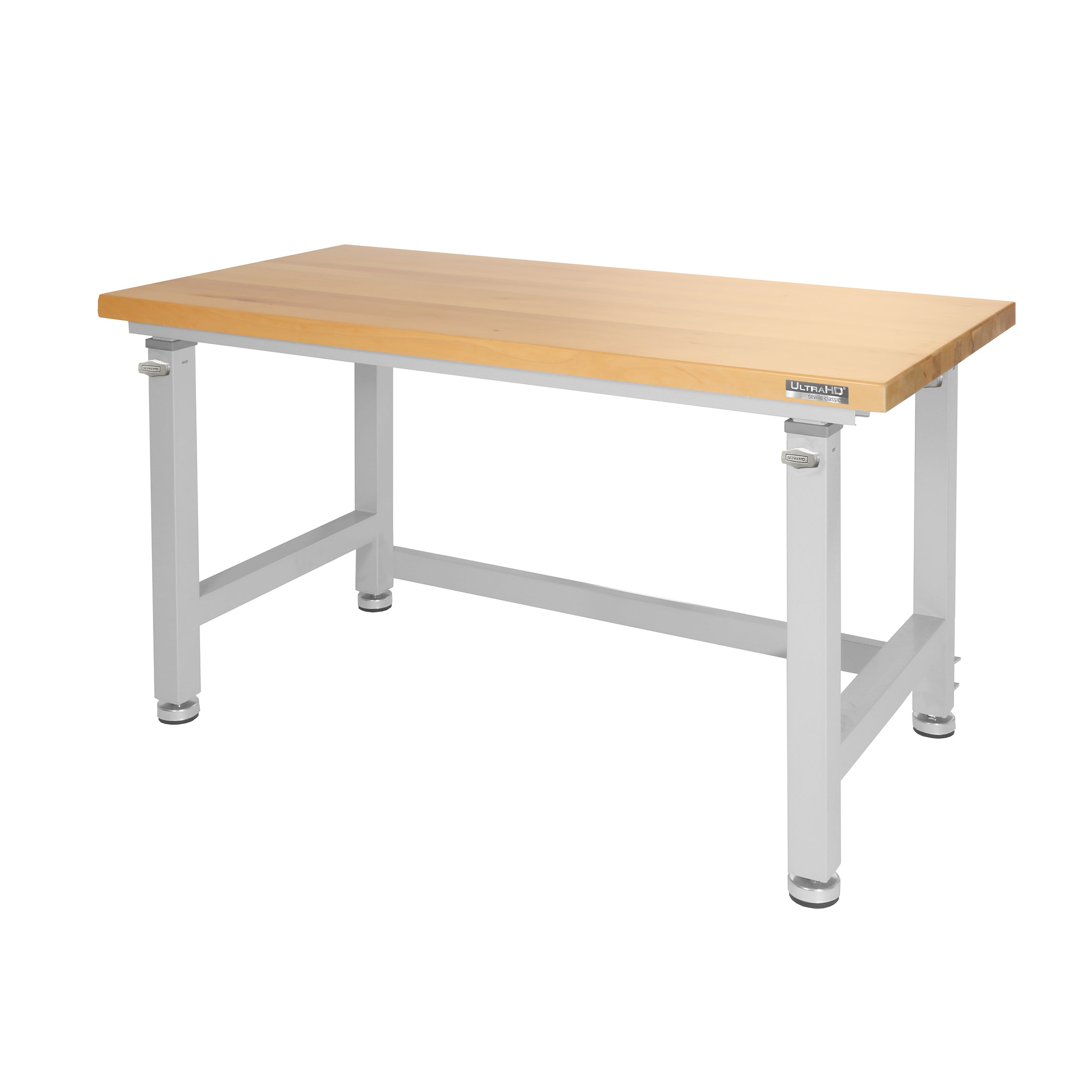 UltraHD® Adjustable Height Workbench - Heavy Duty Ergonomic Standing Desk for Home Office, Workshop & Garage - Perfect for Computer Work, DIY Projects & Crafting