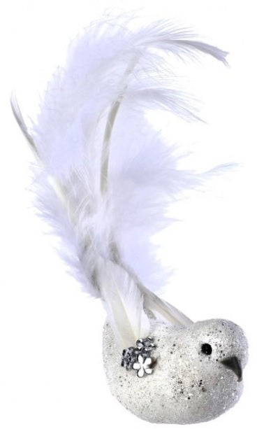 7 Pack Feathered Glitter Bird Hair Clips - Colorful Decorative Hair Accessories for Women, Girls (Party, Wedding, Cosplay, Costume, Daily Wear)