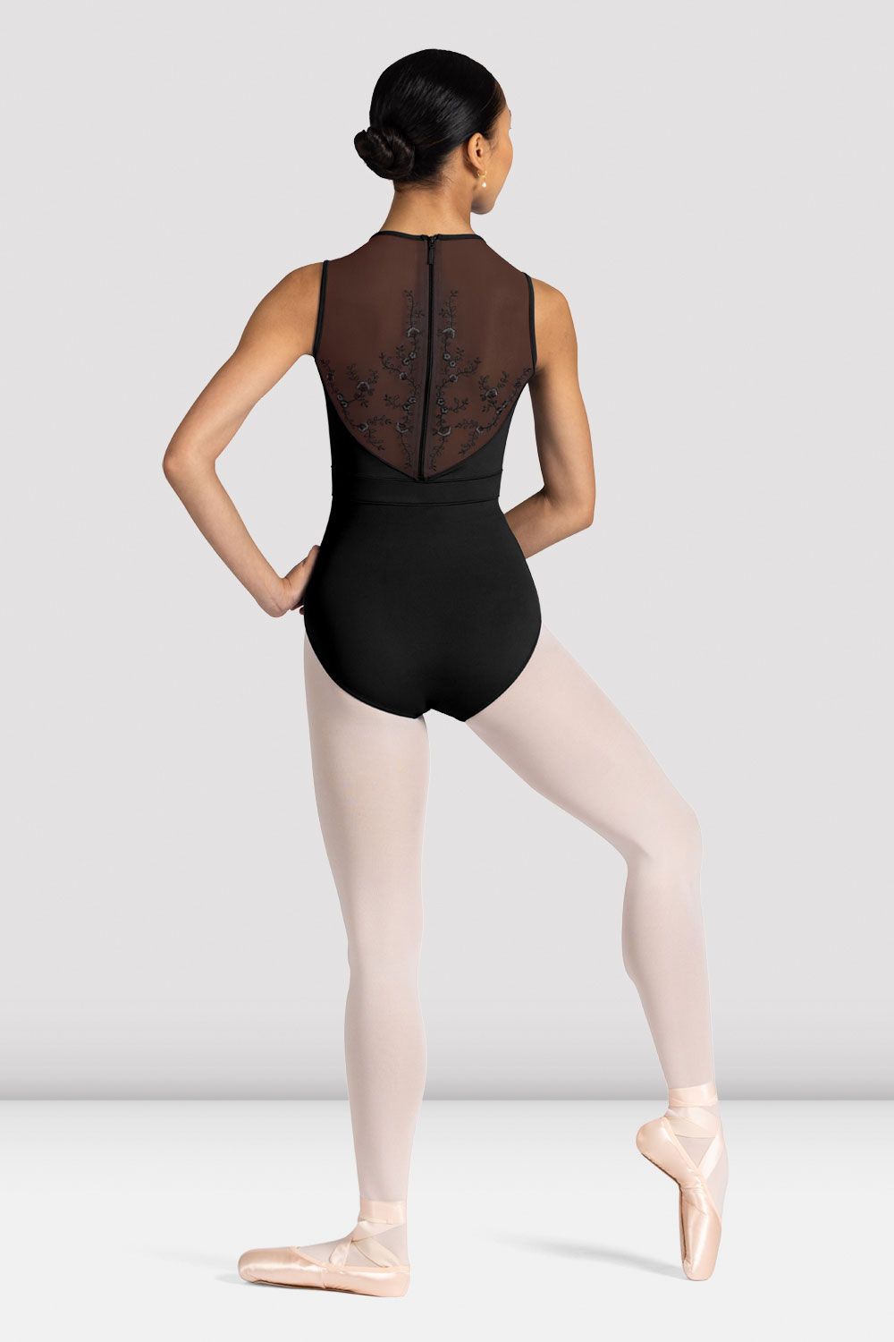 Women's Alyssa Floral Zip Back Leotard - Ballet Dancewear for Performances & Practice | Perfect for Ballet Classes, Recitals & Dance Competitions