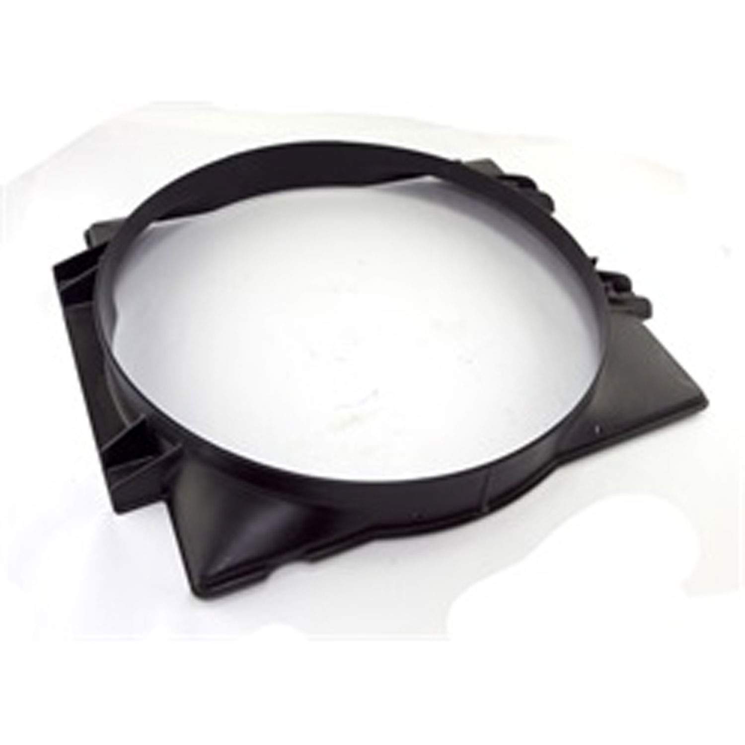 Omix-Ada 17102.04 Radiator Fan Shroud - Black/White Replacement Part for Jeep Wrangler & Cherokee - Improves Engine Cooling Performance for Off-Road & Daily Driving