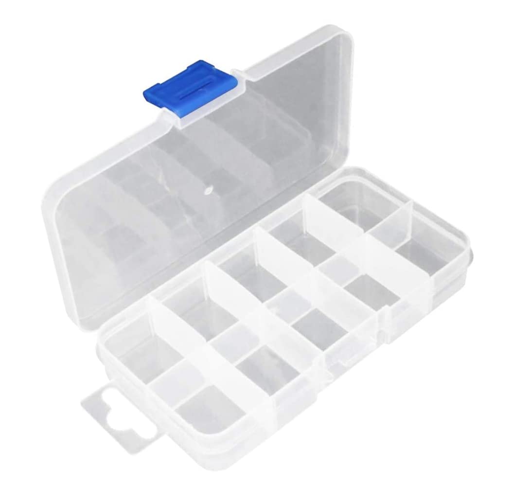Auniwaig 2-Pack Plastic Tool Organizer Box for Hardware & Jewelry - Portable Storage for DIY & Crafts