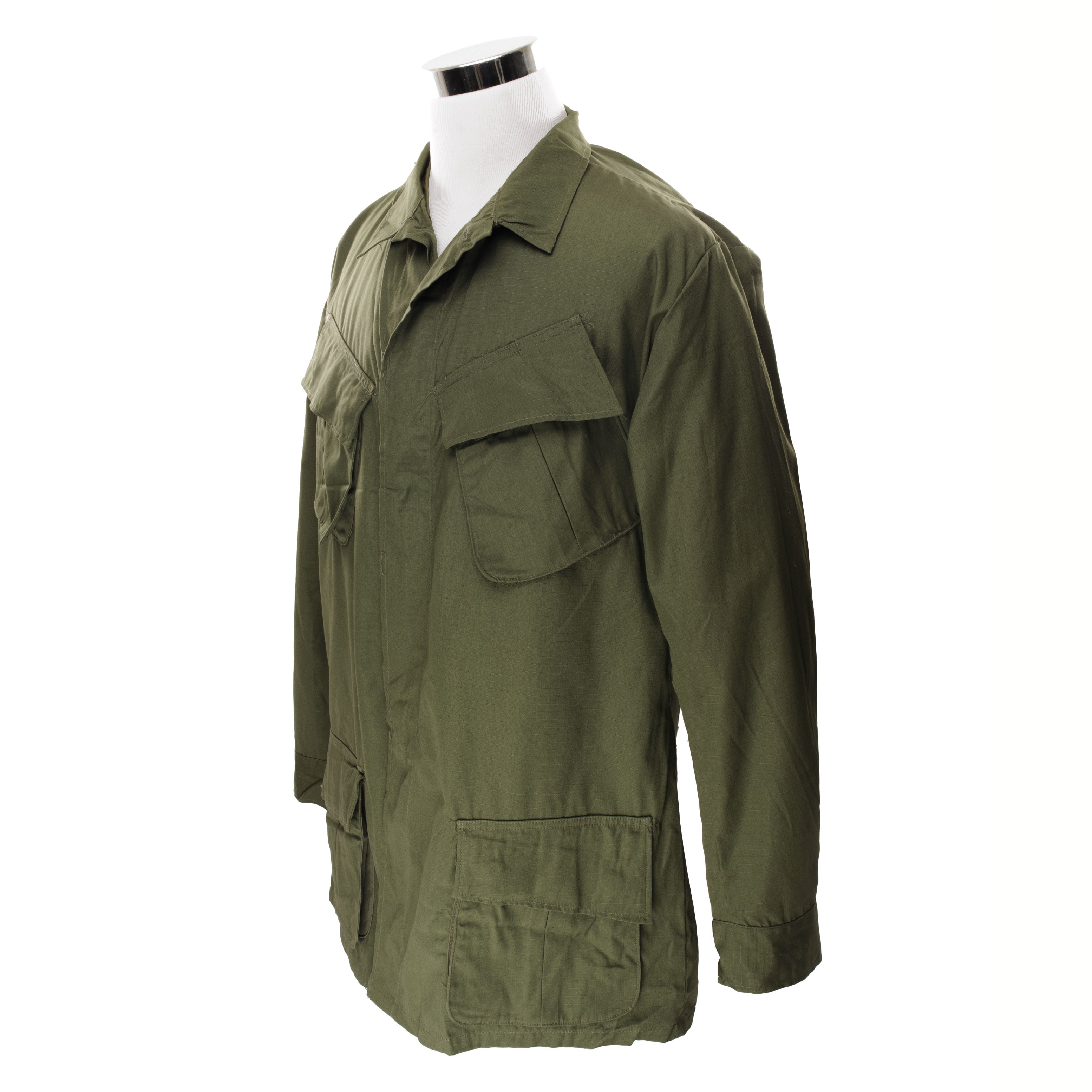 Vintage US Army Tropical Combat Jacket 1969 Vietnam War - Large Long Size - New & Authentic - Perfect for Military Reenactments, Collectors & Outdoor Adventures