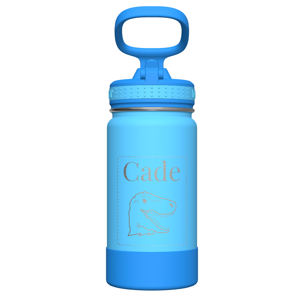 Customized Active Kids Water Bottle with Straw Lid - Leakproof & BPA-Free for School, Sports & Outdoor Adventures