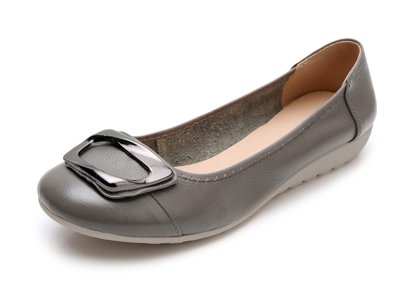 VenusCelia Women's Buckle Ballet Flats - Comfortable Slip-On Dance Shoes for Women | Perfect for Ballet, Jazz, Ballroom & Casual Wear