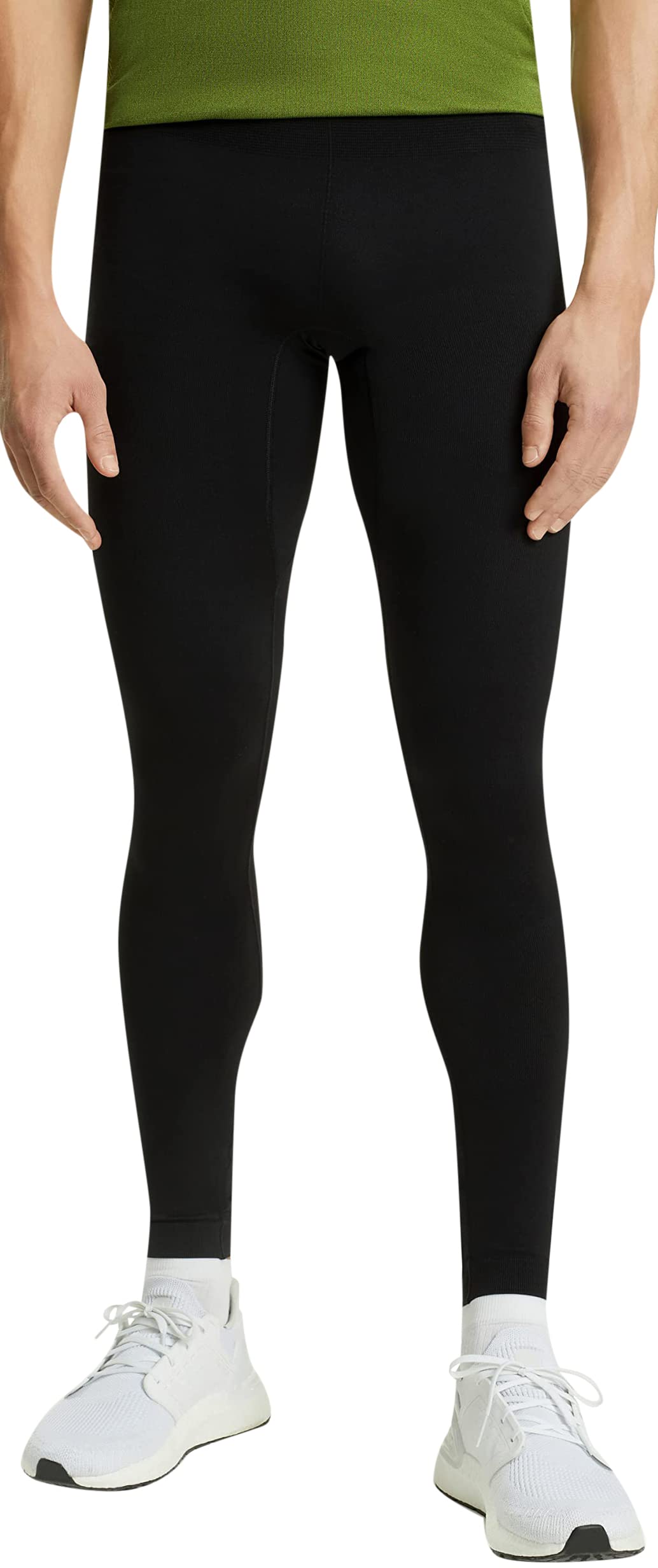 FALKE Men's Long Compression Tights for Running & Workout - Black, Size XL - High-Performance Athletic Leggings for Gym, Yoga & Sports Recovery