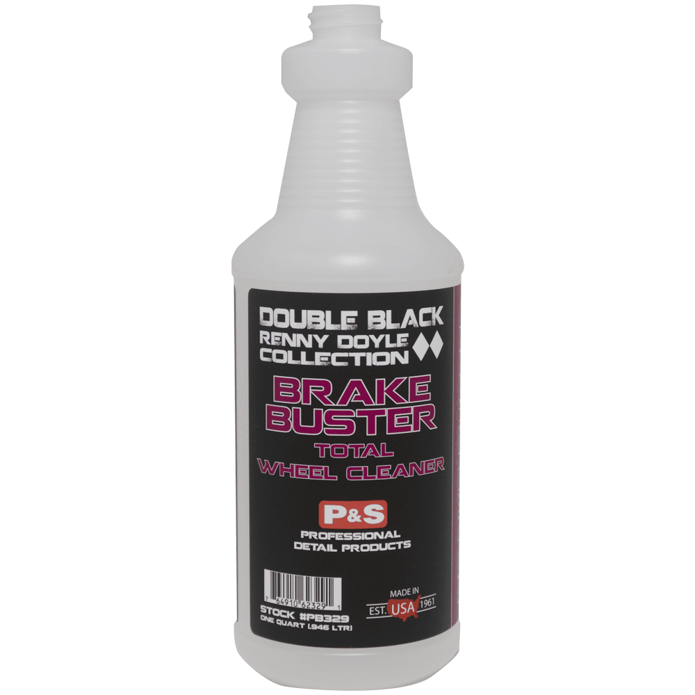 P&S Brake Buster Non-Acid Wheel Cleaner - 1 Quart (32 oz) for Car Detailing, Truck & Motorcycle Wheels - Removes Brake Dust, Dirt & Grime - Safe for All Wheel Finishes