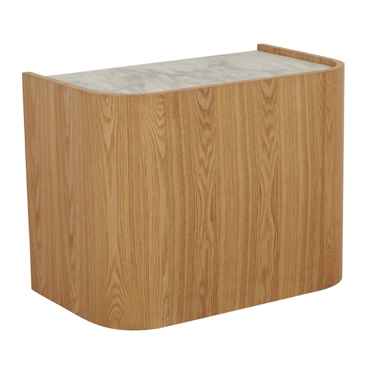 Globe West Elsie Bedside Table - Modern Nightstand with Storage Drawer for Bedroom, Living Room & Office - Stylish Wooden End Table with Shelf