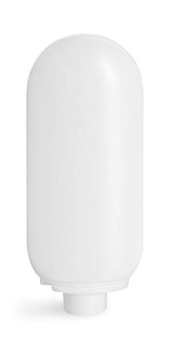 2 oz White HDPE Plastic Bottles with Lids (Pack of 50) - Empty Travel Containers for Cosmetics, Essential Oils, Lotions & DIY Projects