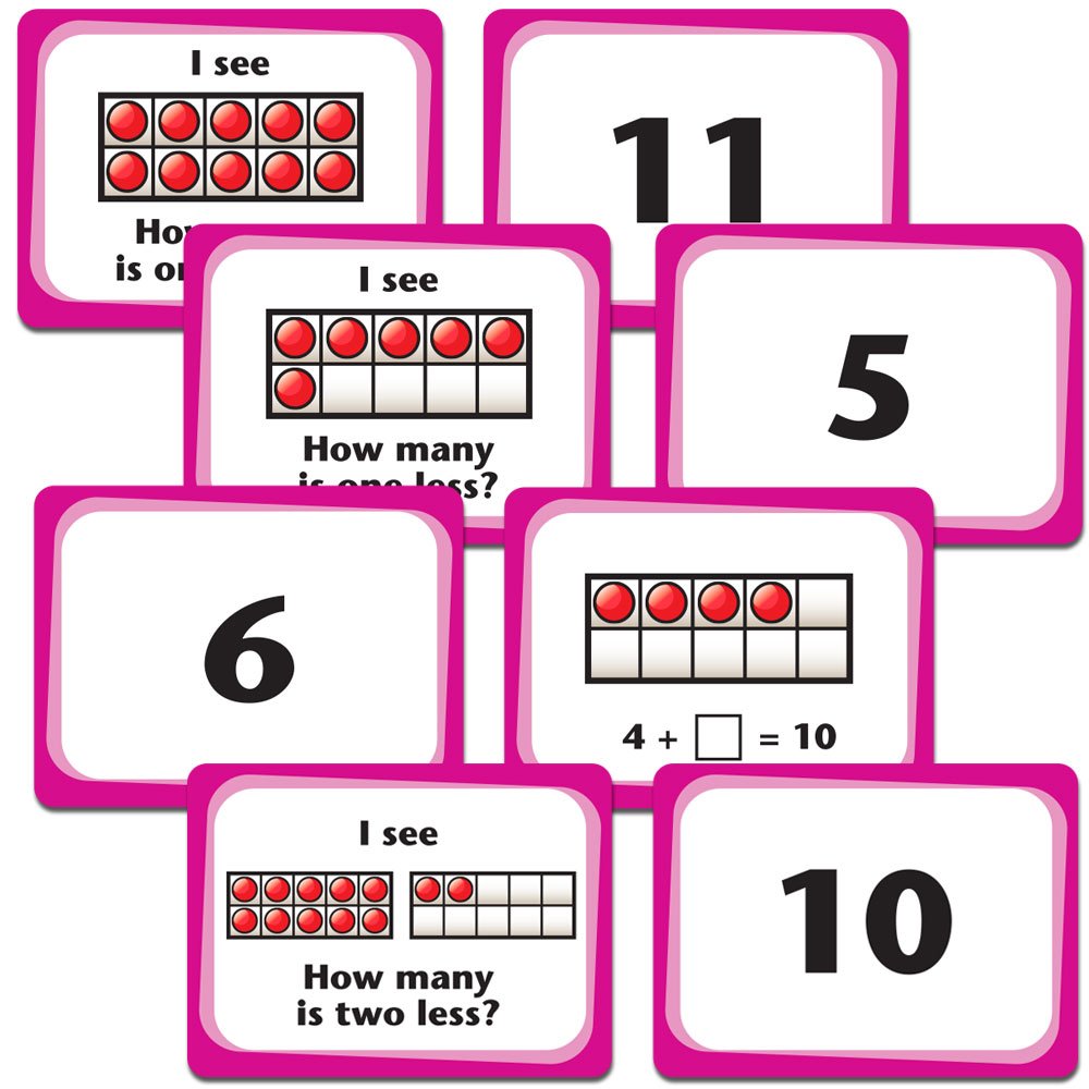 EAI Education Ten Frame Match Games: Kindergarten & 1st Grade Math Learning Tool for Classroom & Homeschool Activities