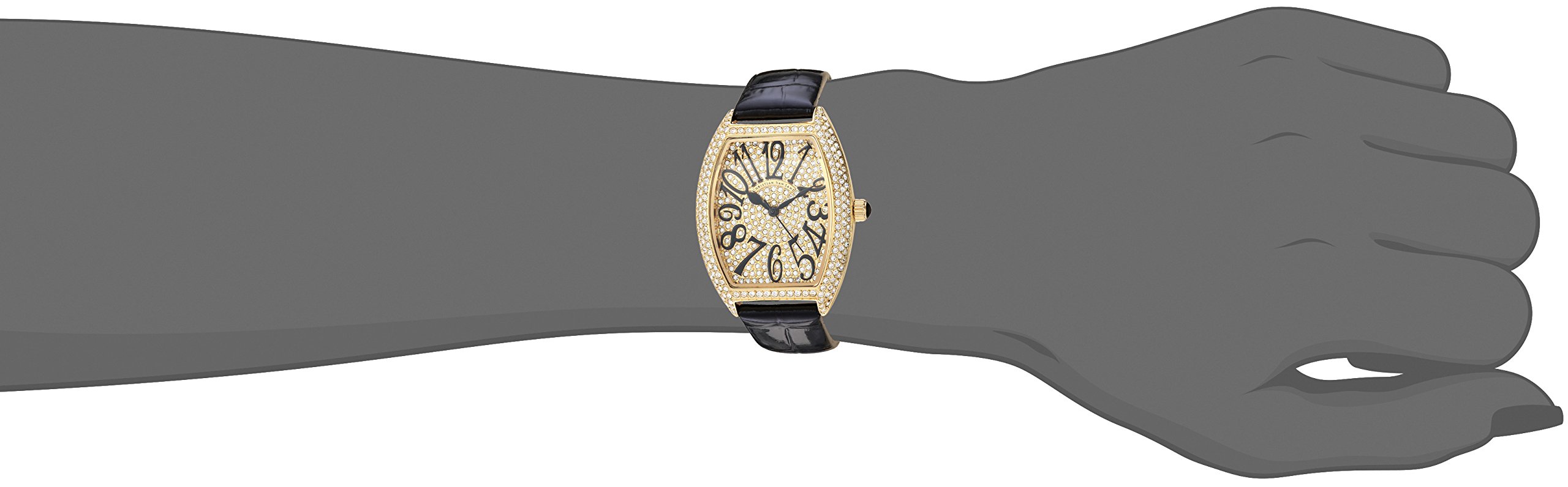 Elegant Women's Analog Quartz Watch - CV4820 Black Stainless Steel Band for Business, Casual & Formal Occasions
