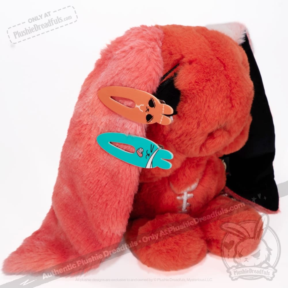 Plushie Dreadfuls Anxiety Ouchie Hair Clip Set - Cute Mental Health Awareness Hair Accessories for Women & Teens - Perfect for School, Work, and Everyday Wear