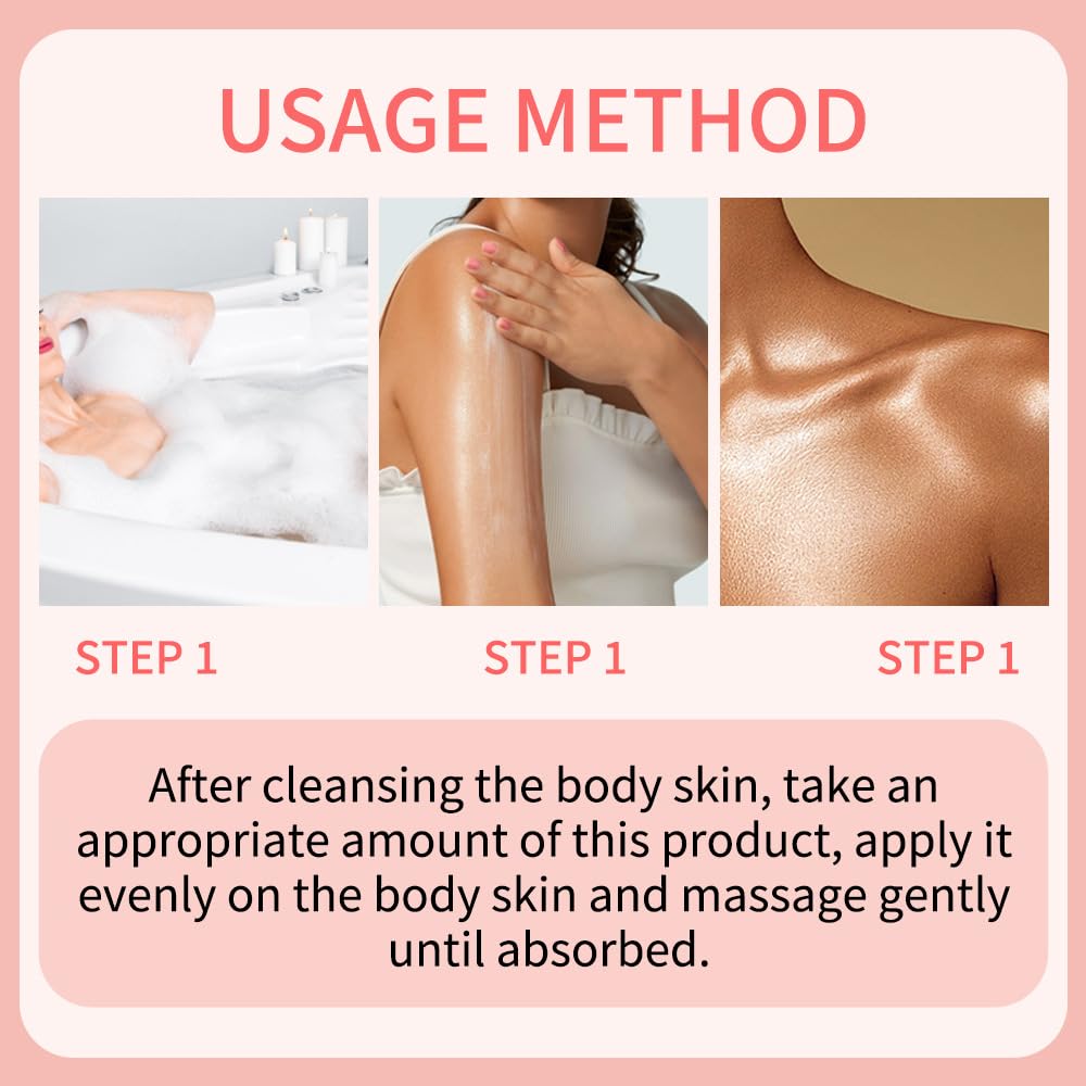 Body Glaze & Body Drops Duo Bundle - Hydrating Body Butter Cream for Dry Skin | Ultra Moisturizing Skincare Set (Peach Scent) for Smooth, Glowing Skin - Perfect for Daily Hydration & Nighttime Skincare Routine