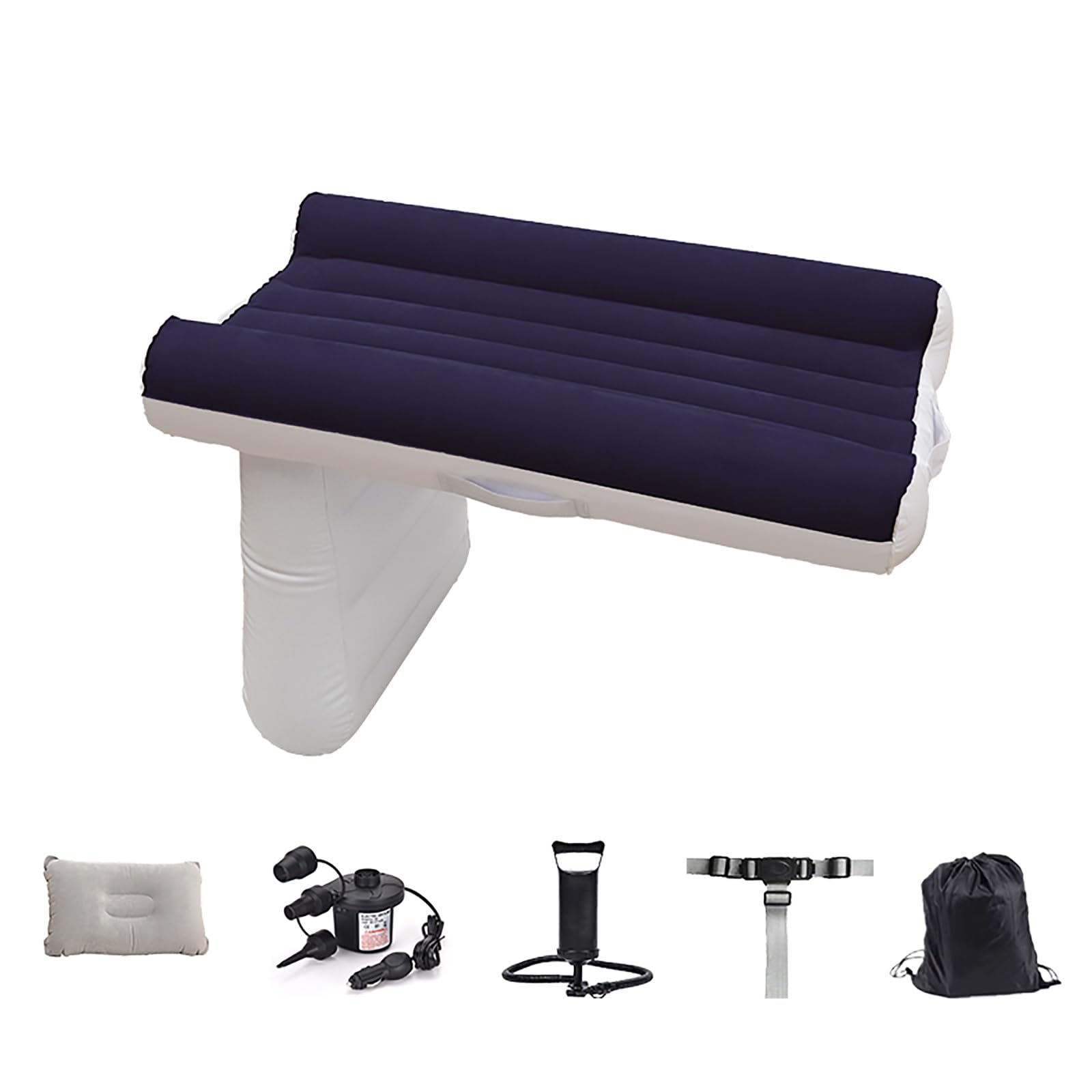 Inflatable Baby Travel Airplane Bed for Toddlers - Portable Infant Air Mattress Fits Most Economy Airline Seats | Purple Color with Car Pump | Perfect for Long Flights, Road Trips & Family Vacations