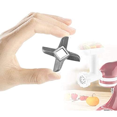 #8 Stainless Steel Meat Grinder Blade Replacement - Durable Food Grinding Knife Cutter for KitchenAid & Stand Mixers - Perfect for Home Butchering, Sausage Making & Food Prep