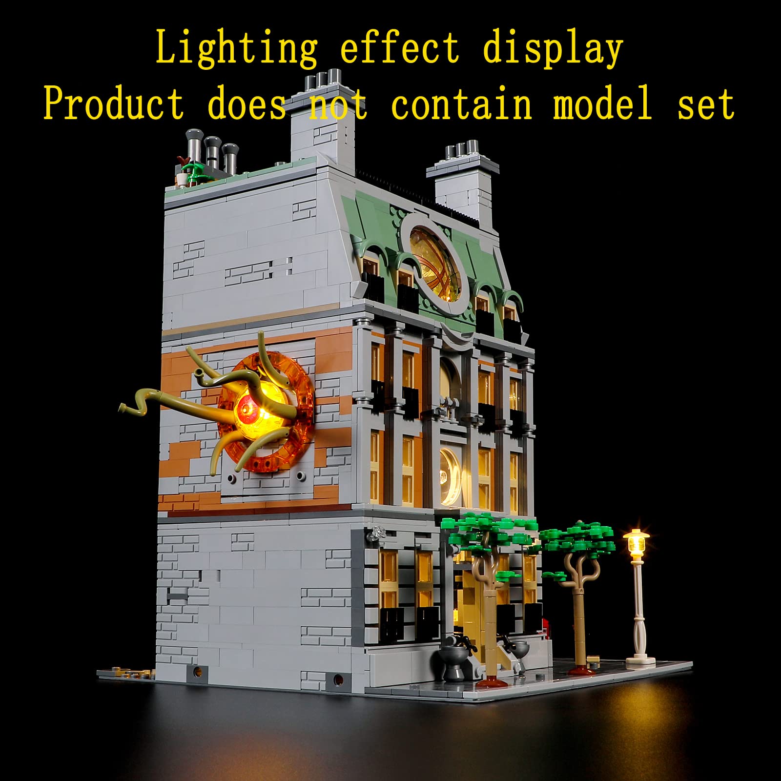 GEAMENT LED Light Kit for Lego Sanctum Sanctorum 76218 - Compatible with Lego Marvel Superheroes Sets (Building Blocks Not Included) - Perfect for Home Display, Gift Giving & Marvel Collections
