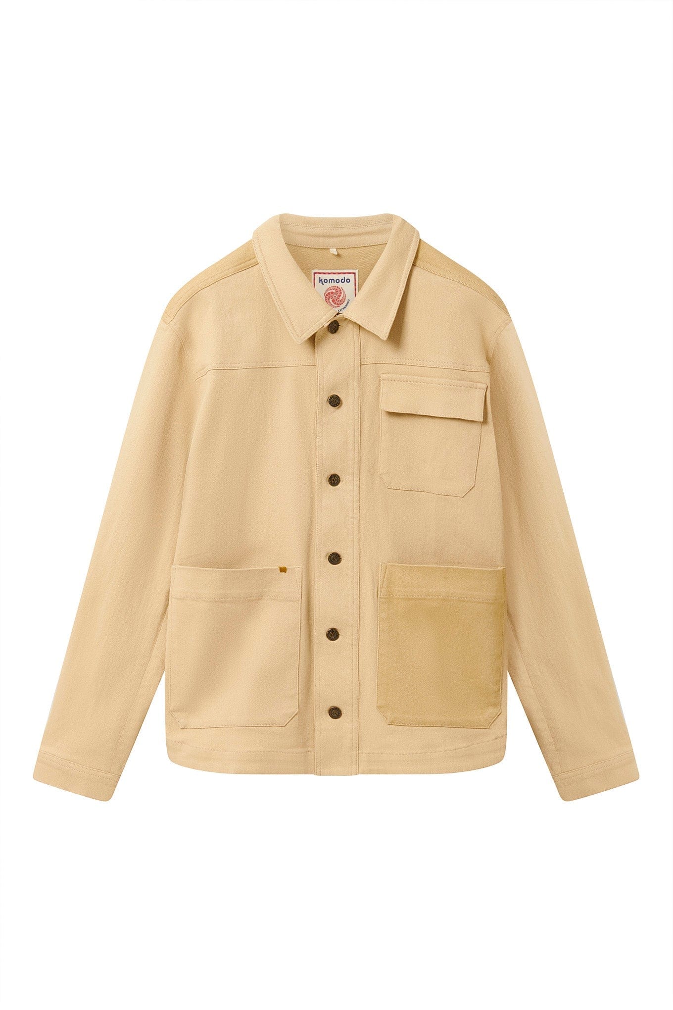 Christophie Men's Organic Cotton Jacket - Lightweight, Breathable & Eco-Friendly | Sand Color | Perfect for Outdoor Activities, Casual Wear & Travel