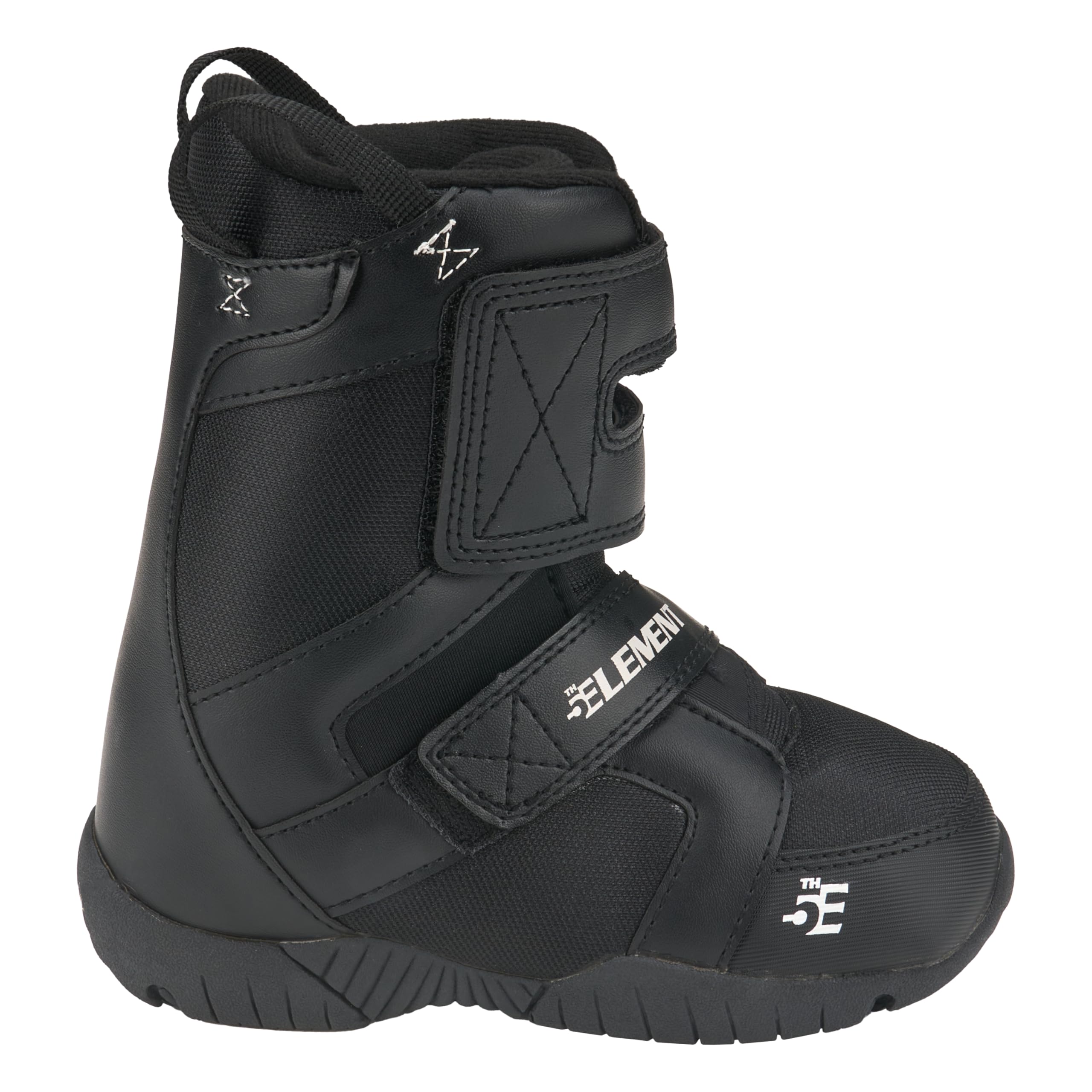5th Element ST Mini Strap Kids Snowboard Boots for Boys & Girls - Toddler & Beginner Snowboarding Boots with One-Piece Boot Liner & Universal Bindings - Easy Step-In Design for Winter Sports & Mountain Adventures