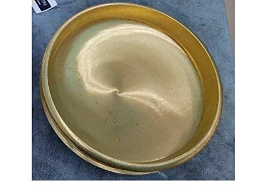 8 Inch Heavy Bronze Cooking Urli Pot - Handmade Kerala Traditional Varpu Vessel for Indian Cuisine | High-Quality Bronze Metal Utensil for Cooking, Serving & Decoration | Perfect for Rice, Sambar & Traditional Kerala Dishes