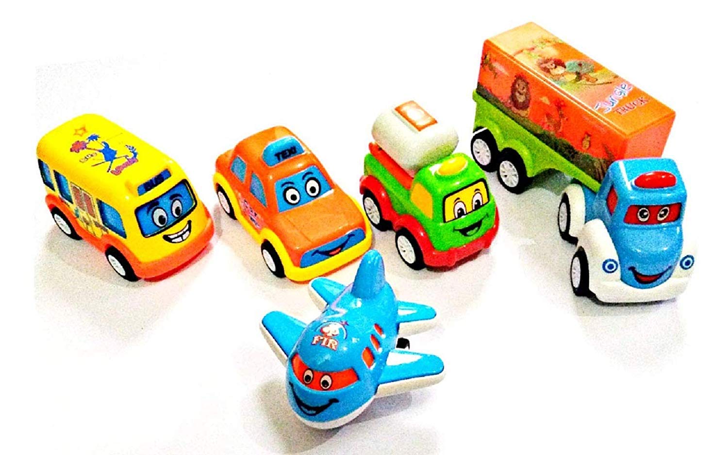 Unbreakable Pull Back Car Toy Set for Kids - 5 Durable Automobile & Truck Toys (Random Colors) | Fun Race Track Play, Birthday Gifts & Preschool Learning Activities