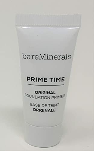 BareMinerals Prime Time Original Foundation Primer - 0.24 oz | Oil-Free, Smoothing Makeup Base for Flawless Skin | Perfect for Daily Wear & Special Occasions