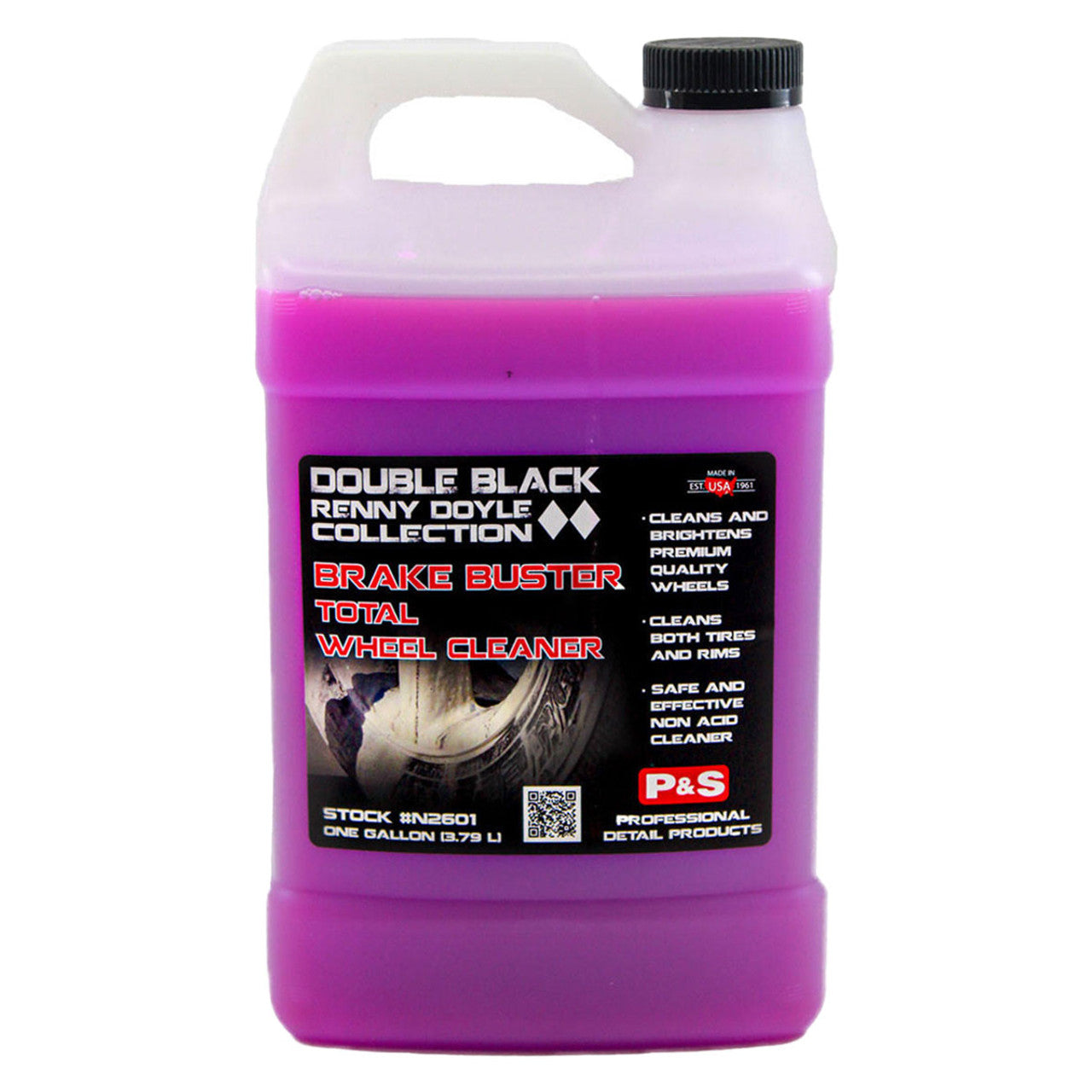 P&S Double Black Collection Brake Buster Non-Acid Wheel Cleaner - Safe for All Wheels & Rims - Perfect for Car Detailing & Auto Enthusiasts