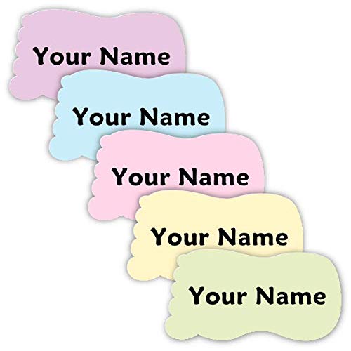 Oliver's Labels Shoe Labels - 28 Durable Personalized Name Labels & Tags (Chalk Palette) | Waterproof Name Stickers for Kids Shoes, School Supplies & Sports Gear | Perfect for Daycare, Camp & Back to School Organization