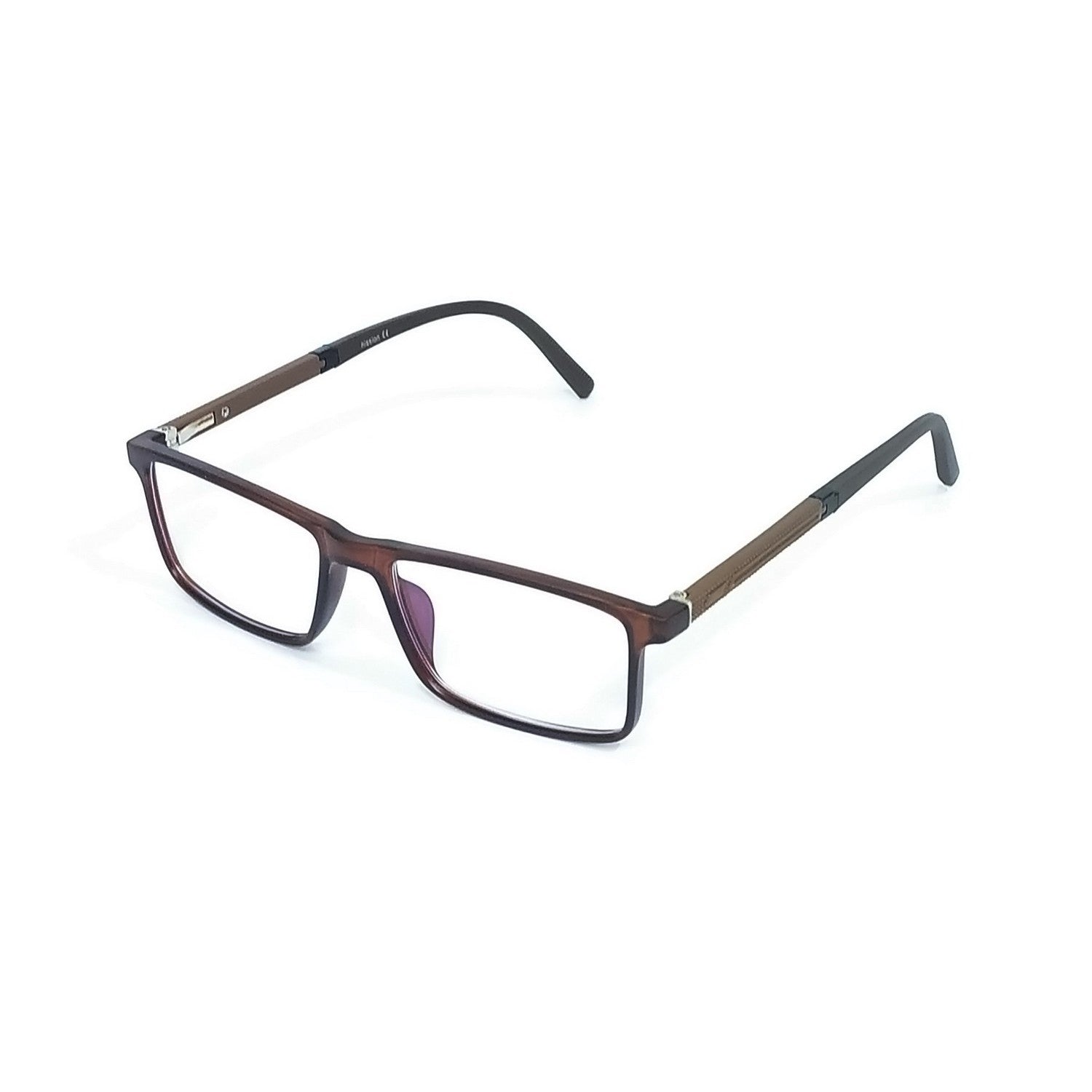 Blue Light Blocking Rectangle Glasses for Men – Anti Eye Strain Computer Glasses Frame 66006 – Perfect for Office Work, Gaming & Screen Time