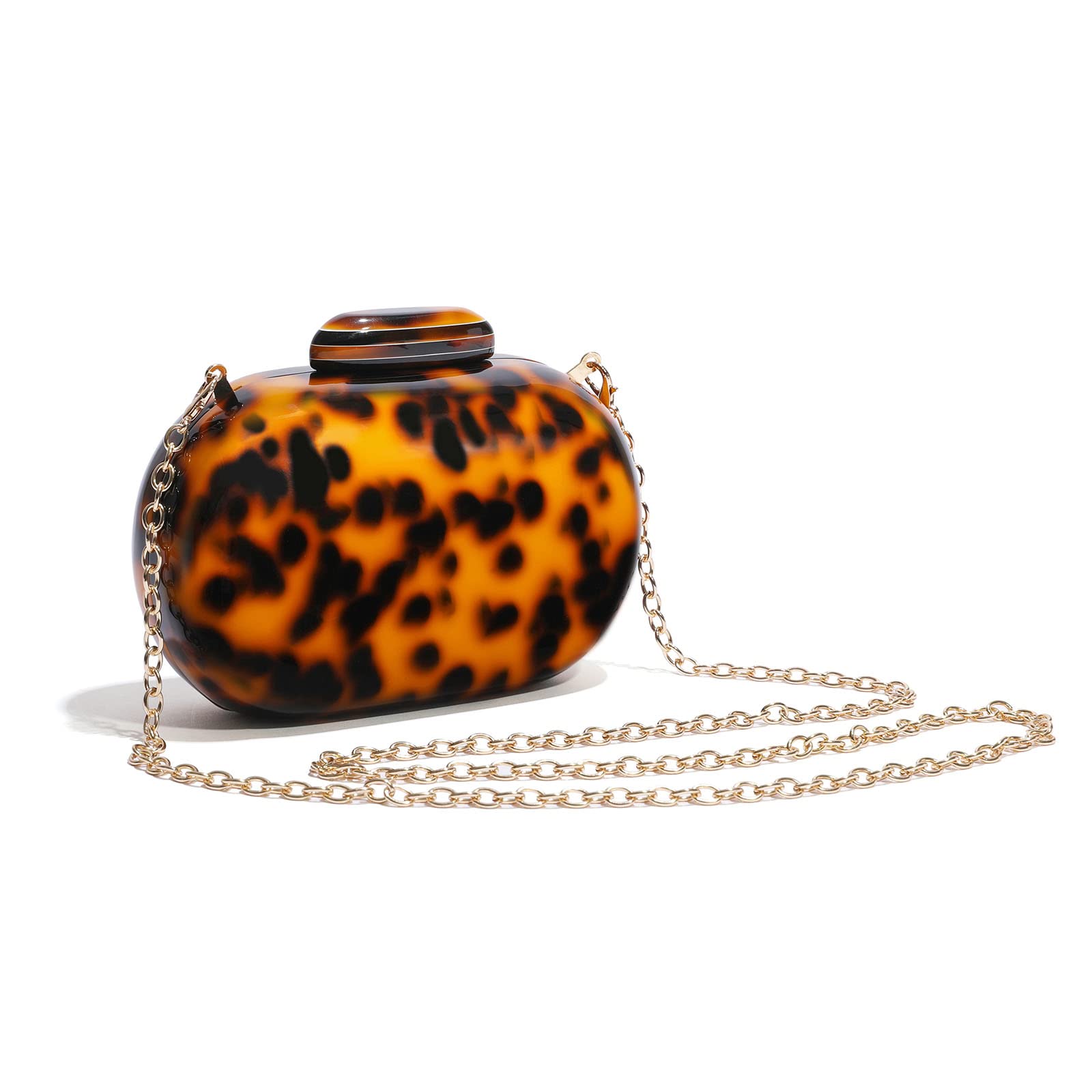 Elegant Acrylic Clutch Purses for Women - Gold Chain Evening Bags for Party, Anniversary & Formal Events | Perfect for Weddings, Prom & Cocktail Parties