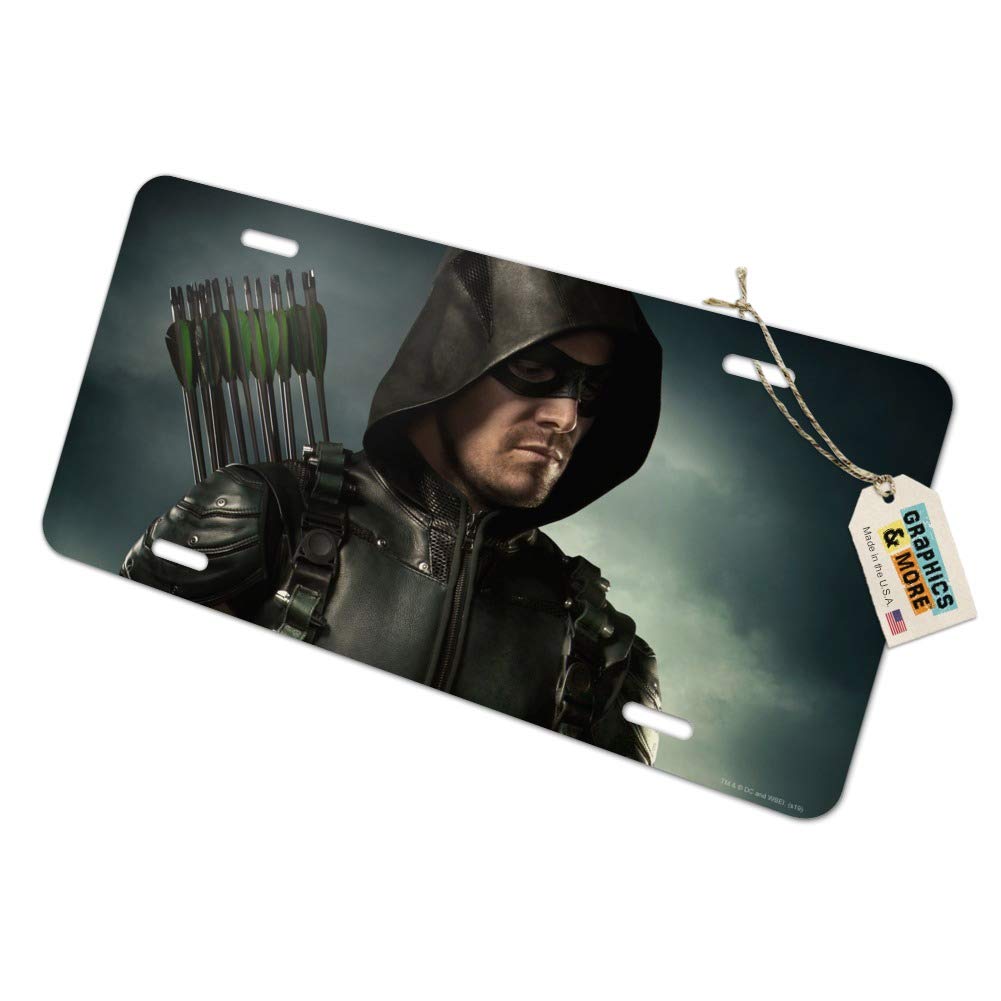 Arrow TV Series Character Art Novelty Metal Vanity License Plate - Perfect for Car Decoration, Room Decor & Fan Gifts