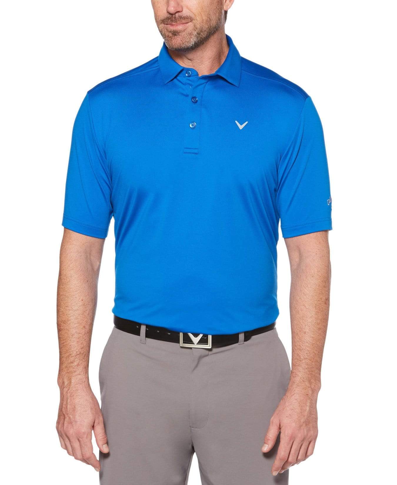 Men's Cooling Micro Hex Polo Shirt with Chevron Design - Breathable & Moisture-Wicking for Golf, Work & Summer Outdoor Activities