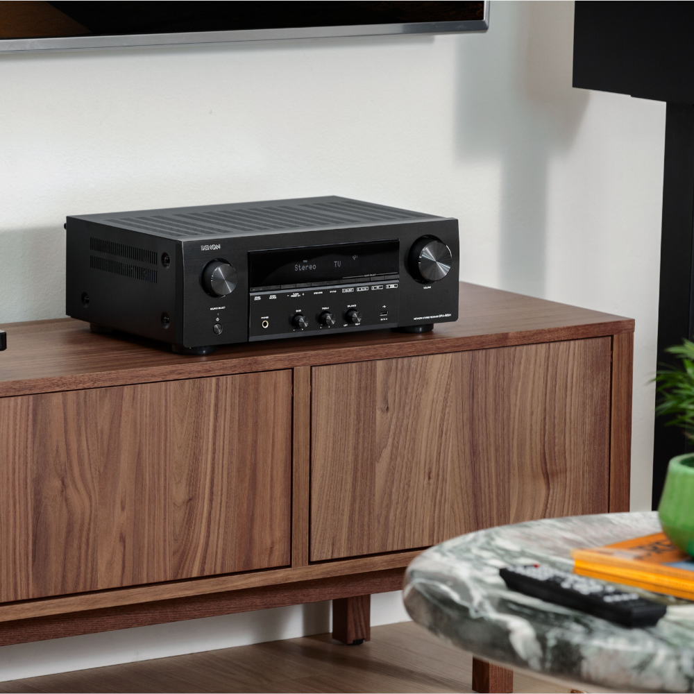 Denon DRA-900H 2-Channel Network Stereo AV Receiver with HEOS Built-in | Hi-Fi Audio Streaming, Bluetooth, AirPlay 2 | Perfect for Home Theater & Music Listening