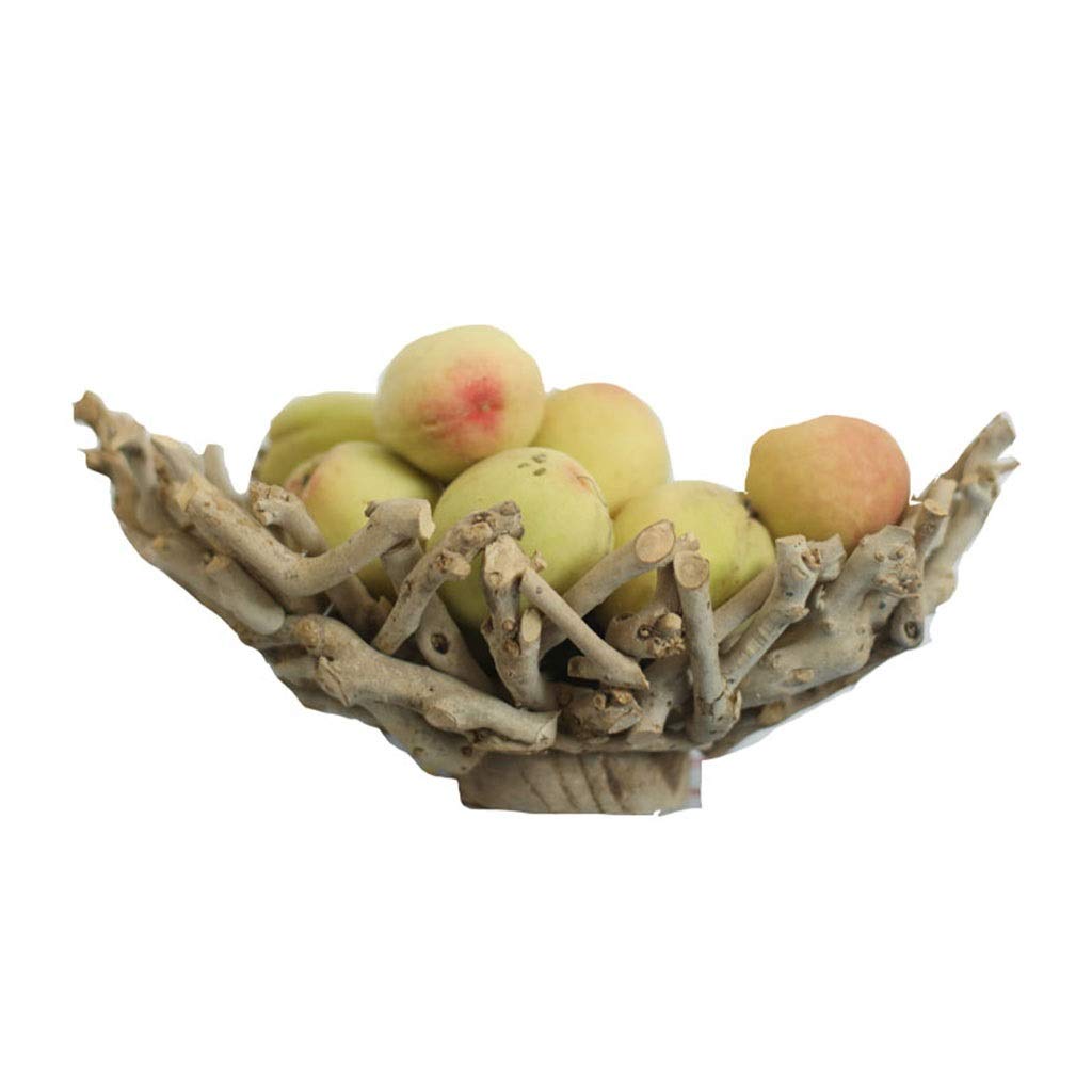 Handmade Solid Wood Ship-Shaped Fruit Basket - Unique Home Decor for Living Room, Kitchen, Dining Table | Small Size | Perfect for Fruit Display, Gift Giving, and Rustic Farmhouse Style