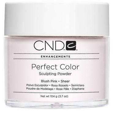 CND Perfect Color Powder Blush Pink Sheer 3.7 oz - Long-Lasting Nail Polish for Professional Salon & Home Manicure