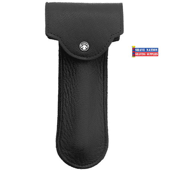 Merkur Leather Case for Futur Safety Razor - Premium Travel Storage for Men's Shaving Razor - Perfect for Home, Travel & Grooming Kit