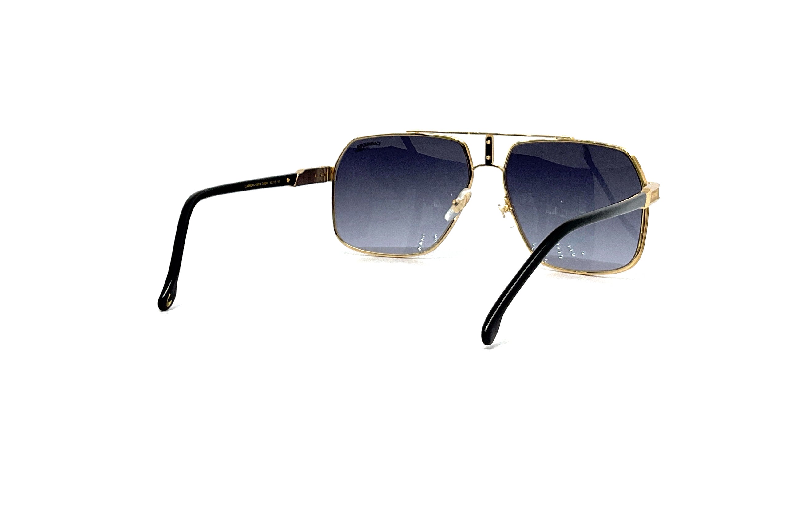 Carrera 1055/S Sunglasses - Black Gold Frame - UV Protection - Polarized Lenses - for Driving, Running & Outdoor Sports