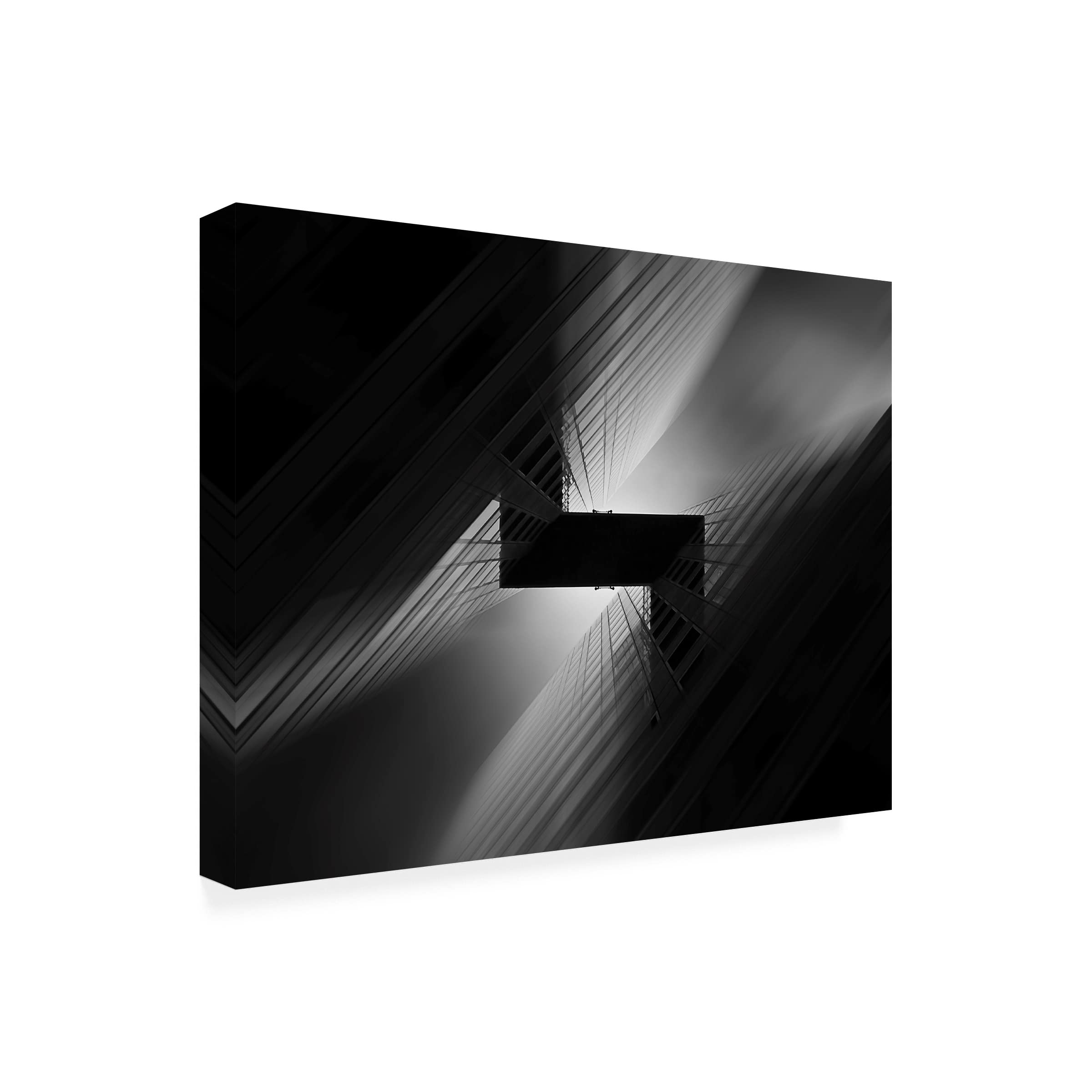 Trademark Fine Art 'La Défense' Canvas Wall Art by Arnd Gottschalk - Modern Abstract Painting for Living Room, Office & Home Decor