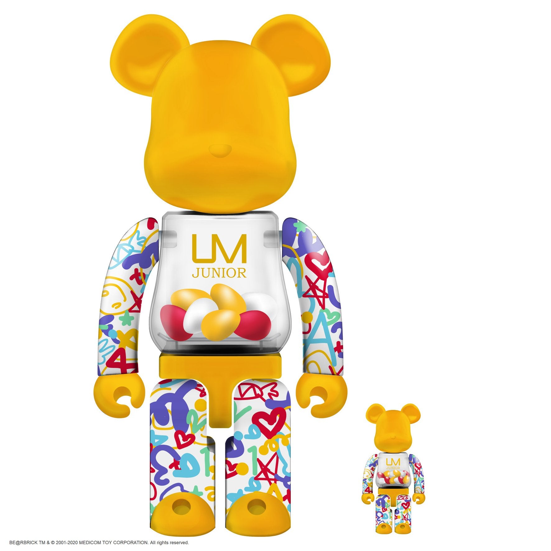 BE@RBRICK WF FASHION UM JUNIOR 400%+100% Collectible Bearbrick Figure - Stylish Designer Toy for Home Decor, Office Display & Gift Giving