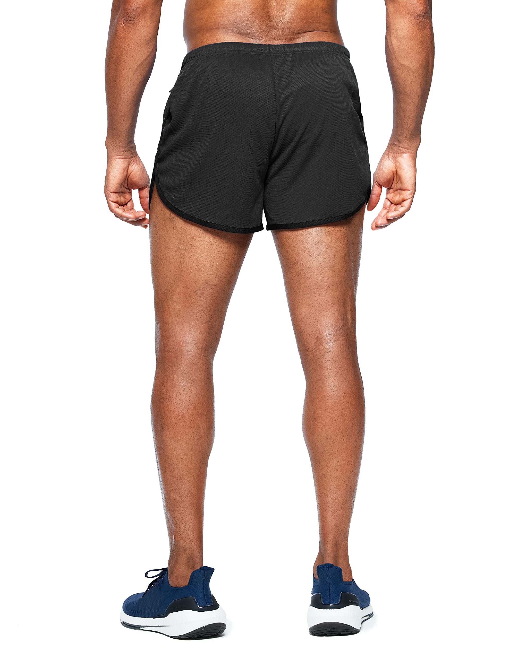Men's 3 Inch Running Shorts - Quick Dry Gym Athletic Jogger Shorts with Zipper Pockets | Lightweight Workout & Jogging Shorts for Men | Perfect for Running, Gym Training & Outdoor Sports