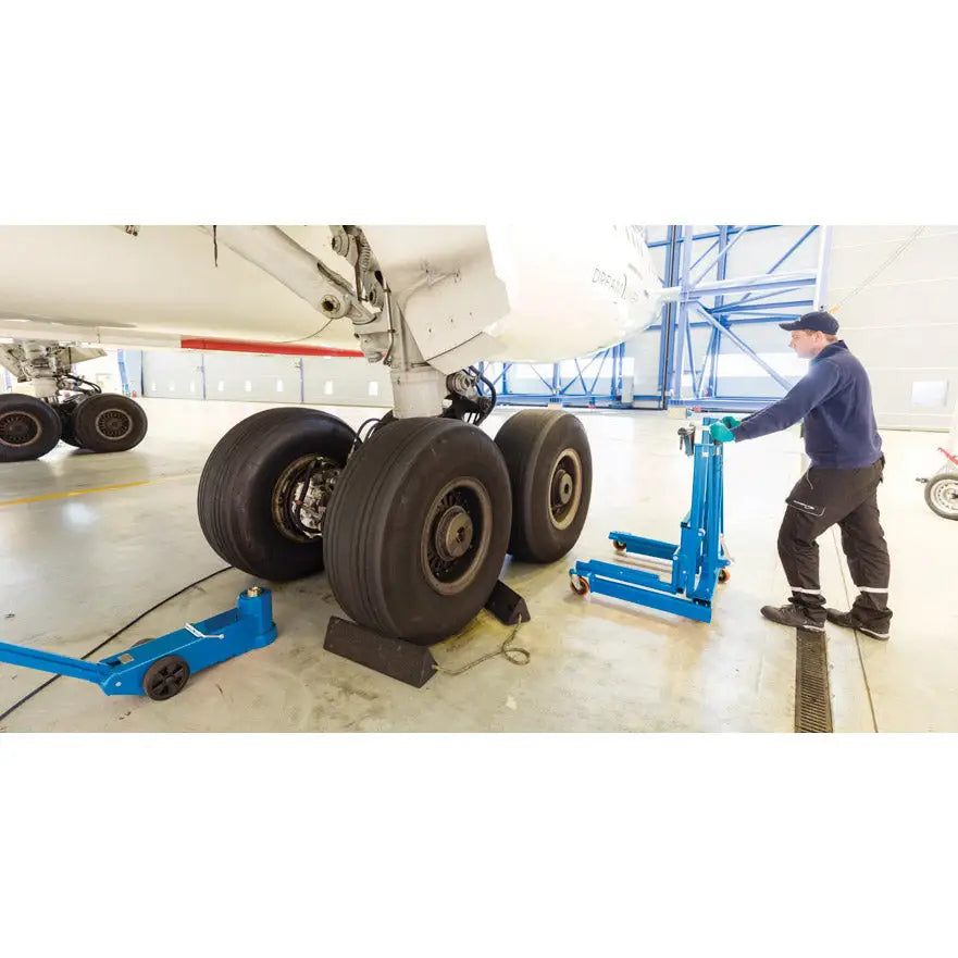AC WTA500AP Aircraft Hydraulic Wheel Trolley - 1100 lbs Capacity - Heavy Duty Hydraulic Jack for Aircraft Maintenance & Tire Service - Ideal for Hangars, Repair Shops & Aviation Maintenance