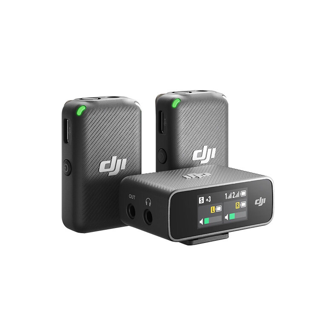 DJI Mic 2-Person Compact Digital Wireless Microphone System for Vlogging, Interviews & Content Creation - Professional-Grade Audio for YouTube, TikTok & Live Streaming