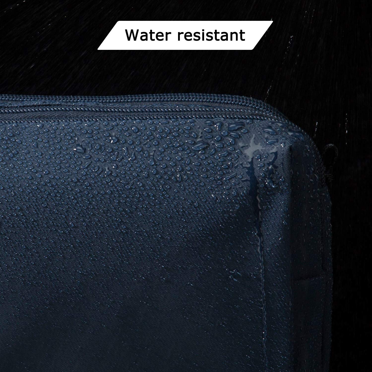 BAGSMART Water-Resistant Men's Travel Toiletry Bag - Medium Navy Blue Dopp Kit Organizer for Shaving Essentials & Bathroom Accessories | Perfect for Gym, Camping & Business Trips