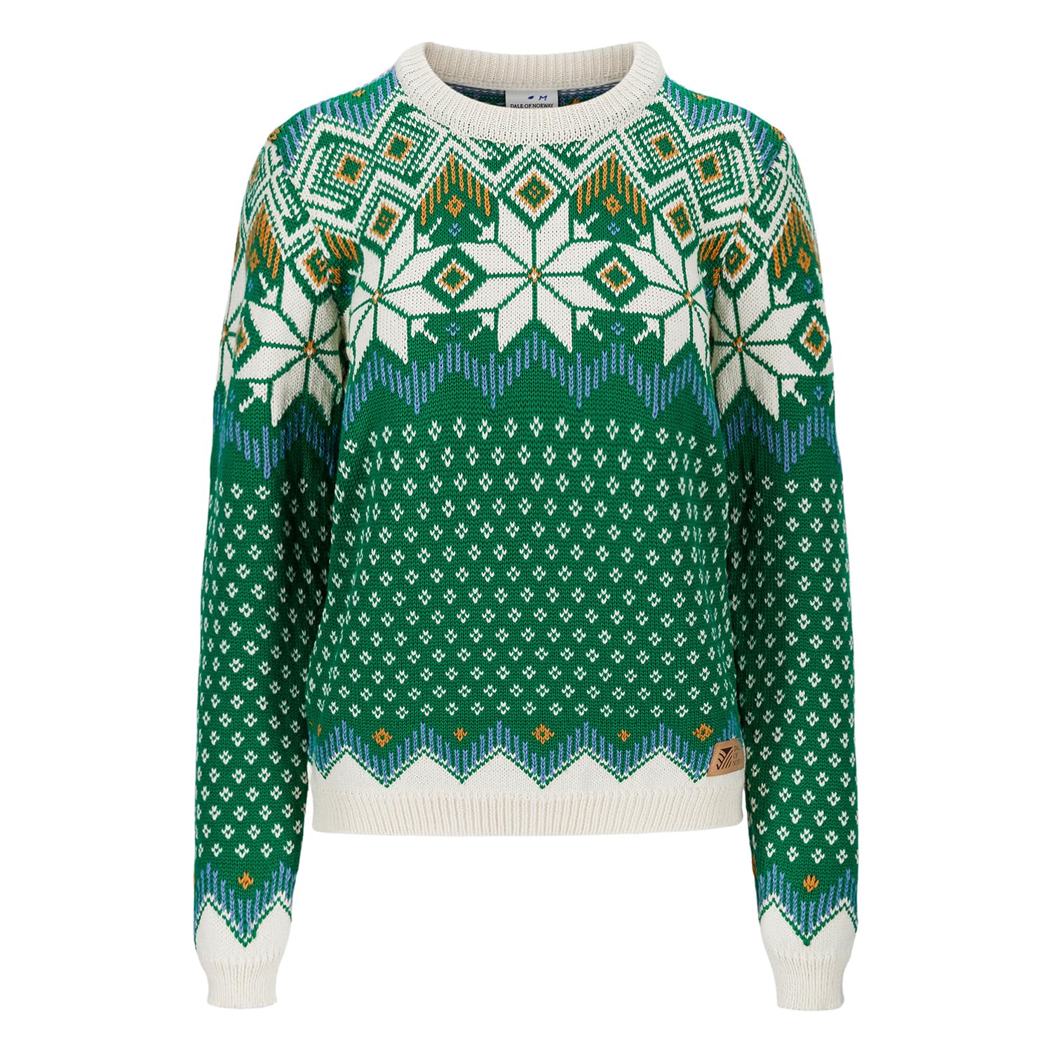 Dale of Norway Vilja Women's 100% Lightweight Wool Crewneck Pullover Sweater - Warm Winter Knitwear for Skiing, Hiking & Casual Outfits
