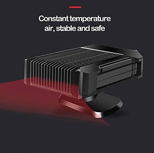 MACHSWON 150W 12V Portable Car Heater & Defroster - Cigarette Lighter Plug-in Heater for Winter | Fast Warming & Frost Removal | Ideal for Trucks, SUVs & Road Trips in Cold Weather