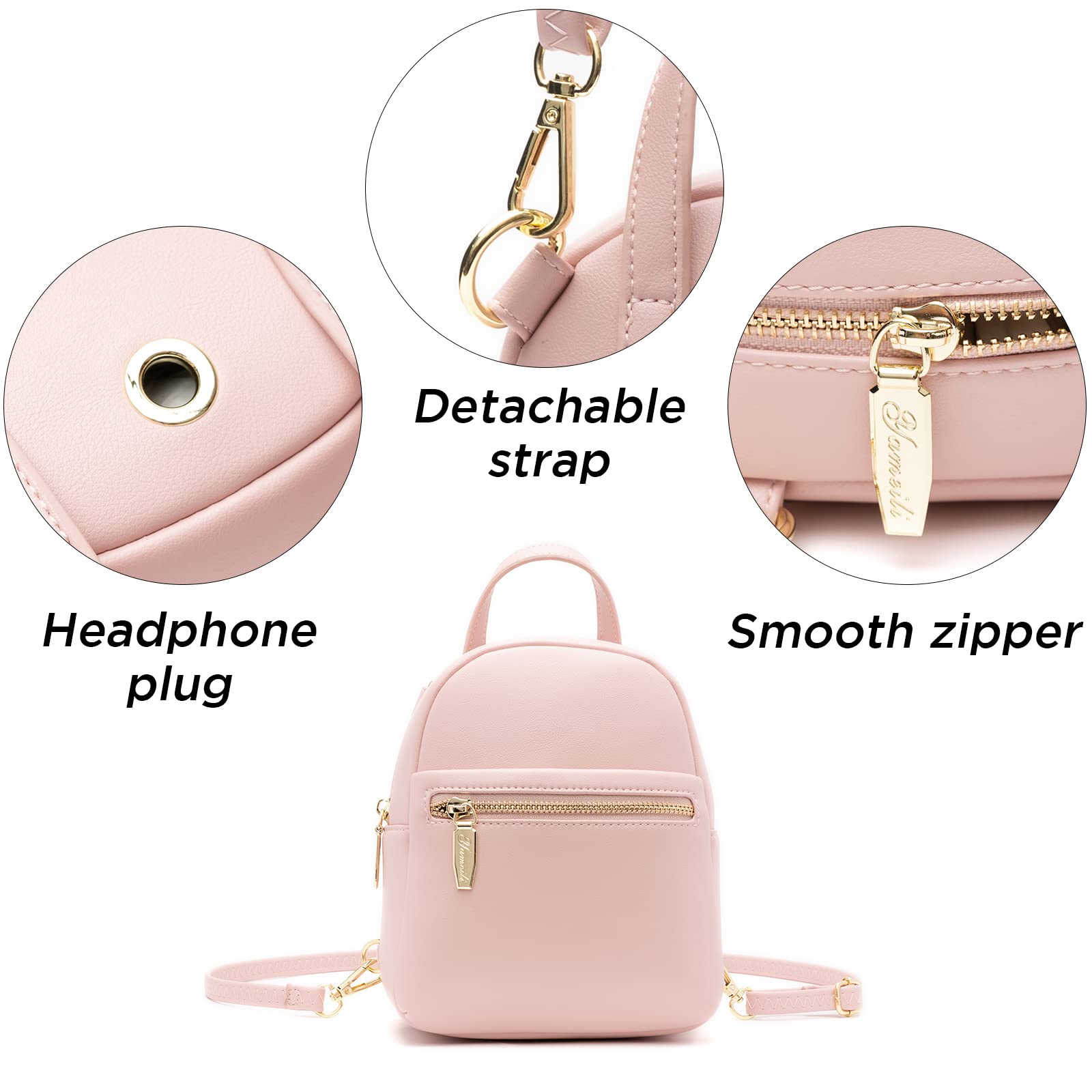 Cute Mini Leather Backpack Purse for Women & Teen Girls - Small Shoulder Bag Handbag in Red - Perfect for School, Travel & Everyday Use
