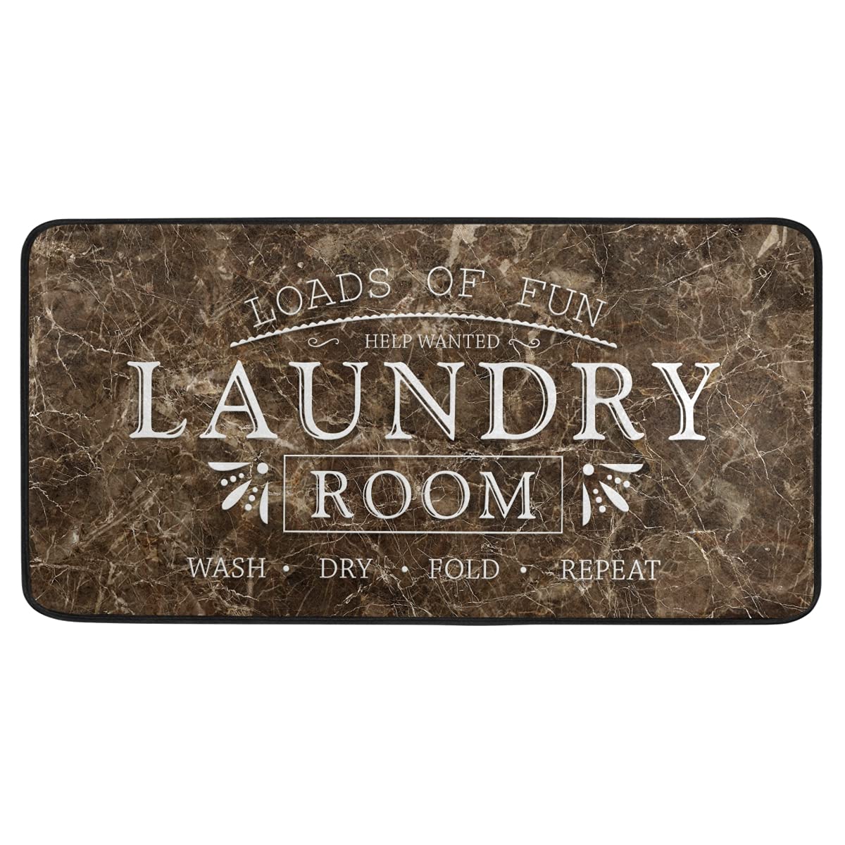Brown Marble Pattern Non-Slip Doormat 39