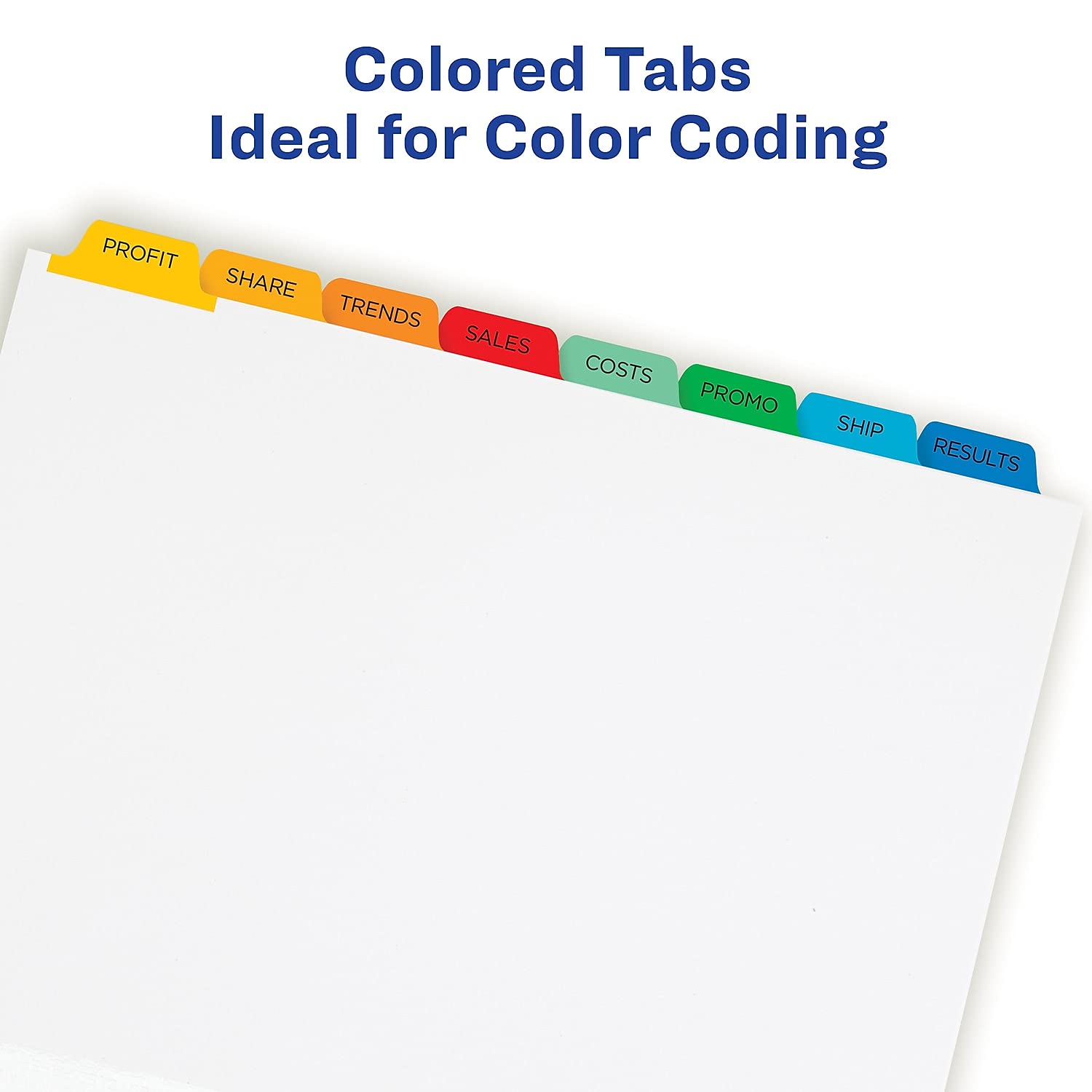 AVERY AVE11419 Index Maker Divider with Multicolor Tabs - Perfect for Office Organization, School Binders & Document Filing