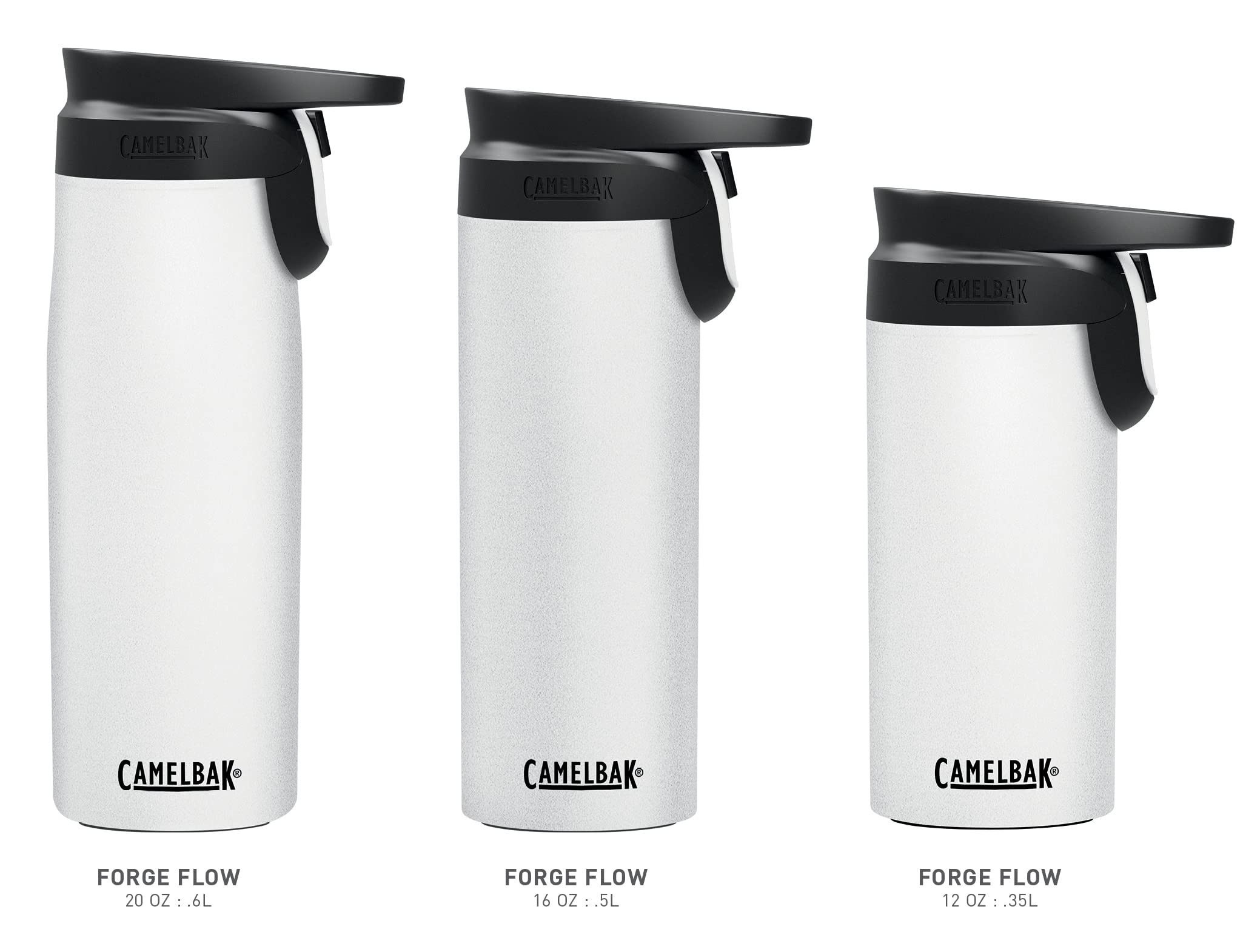 CamelBak Forge Flow Insulated Stainless Steel Coffee Travel Mug - Leak-Proof Vacuum Flask for Hot & Cold Drinks - Perfect for Commuting, Office & Outdoor Adventures