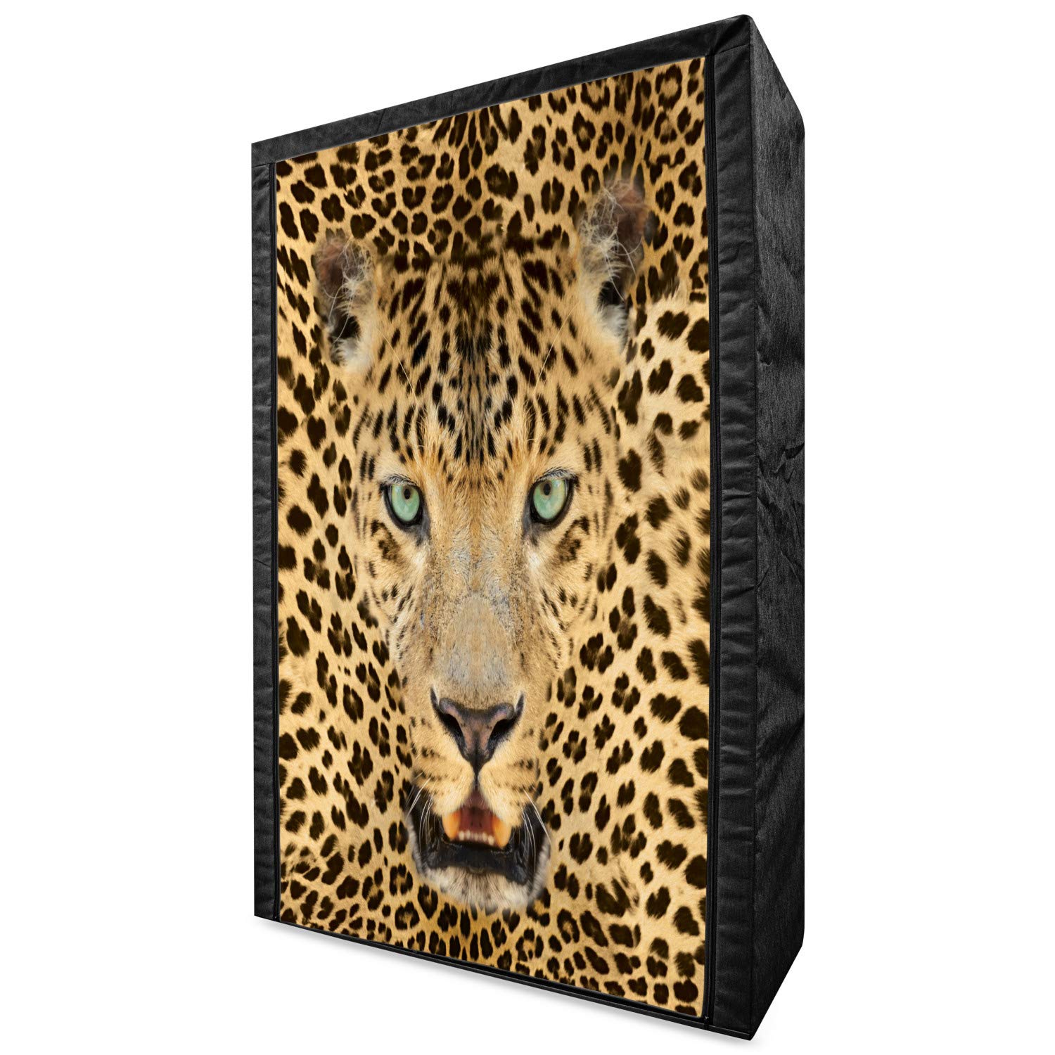 Ambesonne Leopard Print Portable Fabric Wardrobe - 42.5